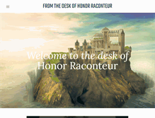 Tablet Screenshot of honorraconteur.com